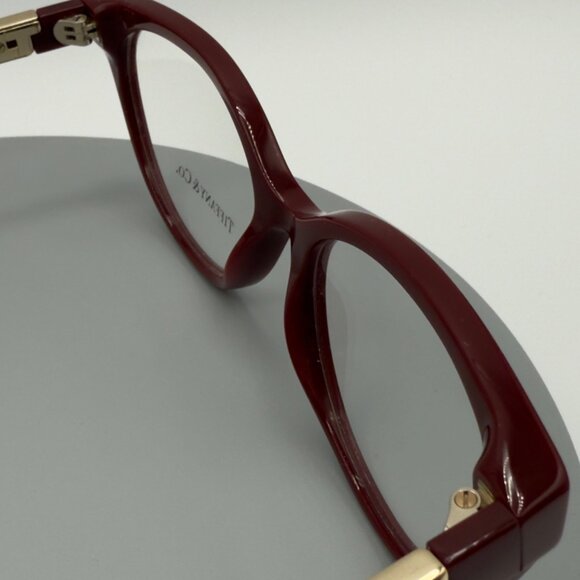 NEW Tiffany & Co. TF 2226 8353 Burgundy & Gold Eyeglasses  52/16/140 READ - Picture 9 of 9